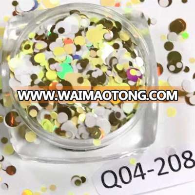 Bulk sales flash color mixture glitter flakes